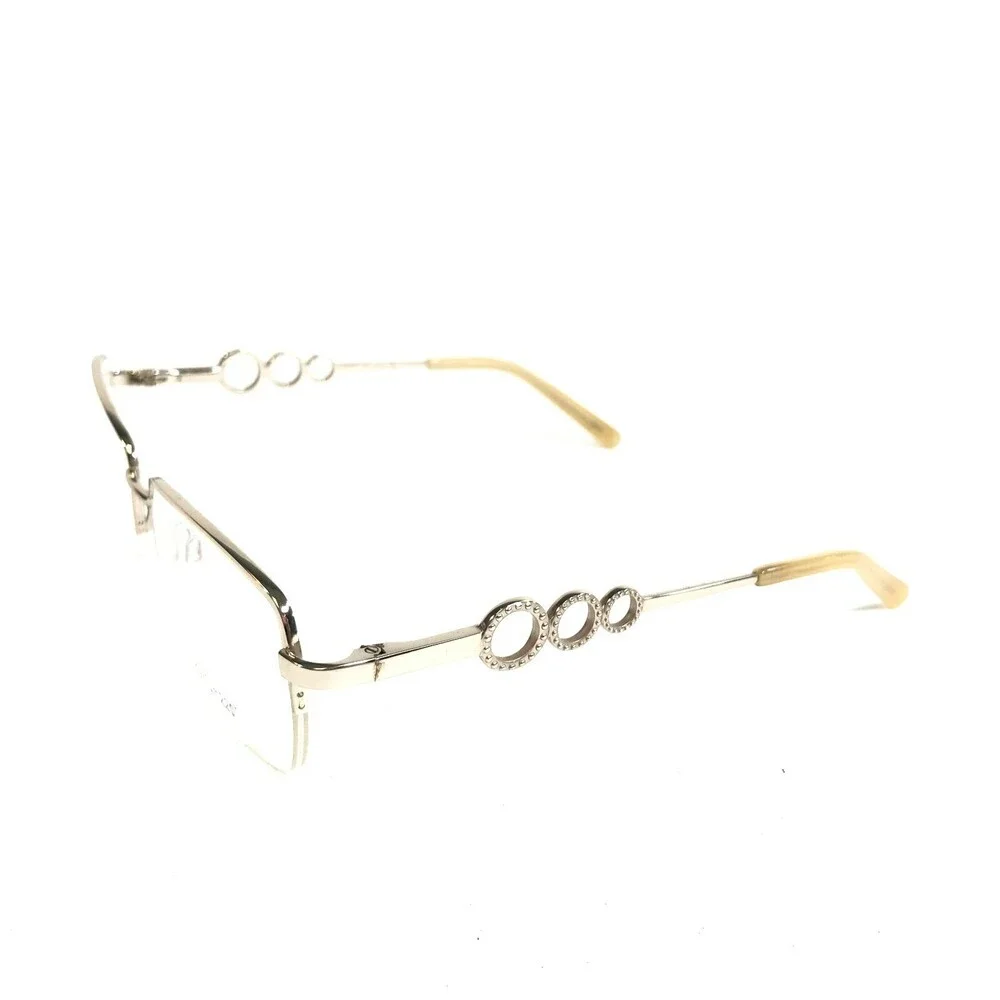Titanium220 T 220 06 COL 40 Eyeglasses Frames Gold Square Half Rim 57-15-135